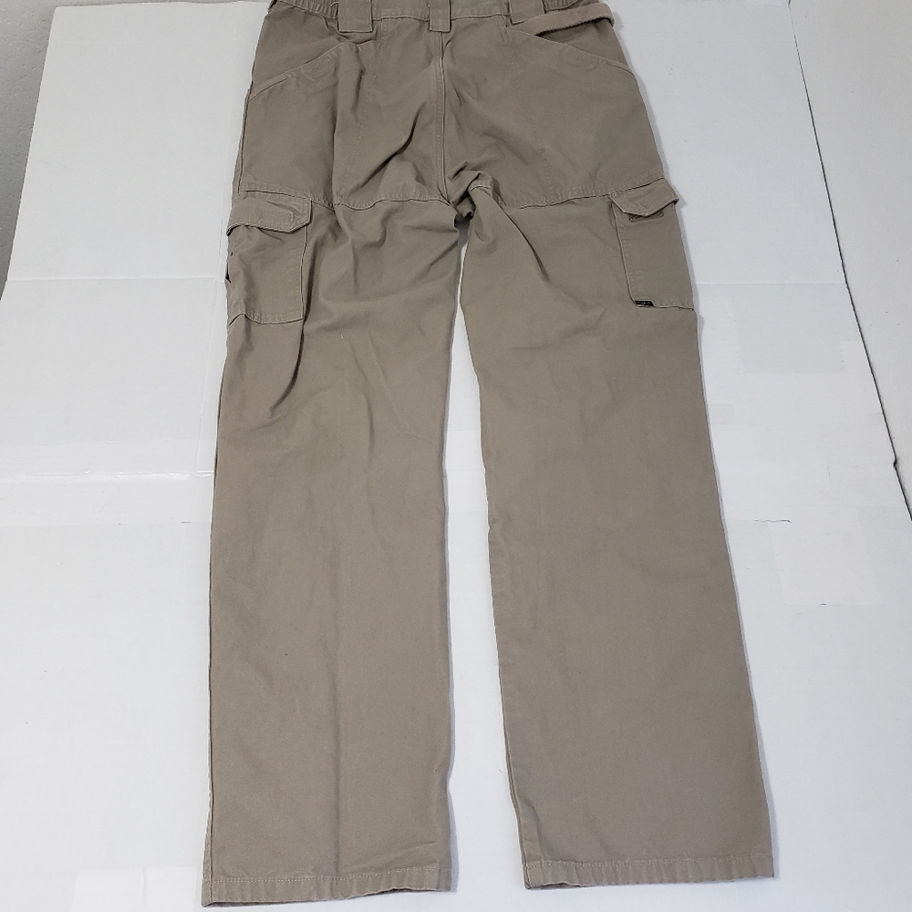 5.11 Tactical Cargo Workwear Pant Men's 34x36 Beige Tan 100% Cotton preowned - Picture 3 of 9